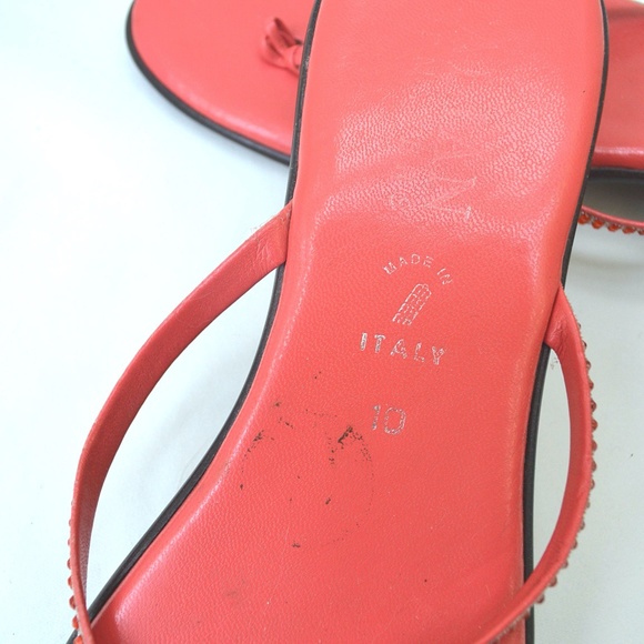 Women's Red Thong Sandals - Picture 4 of 4
